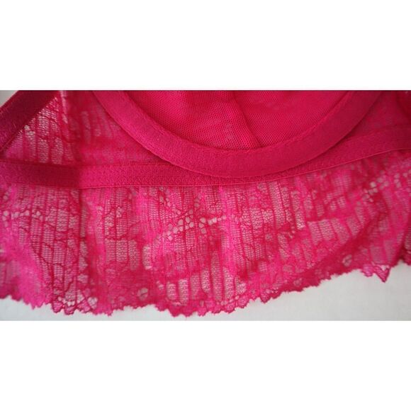 Free People OB1070262 Sz XS Fuschia Pink Alyssa Underwire Lace Bralette $48 - Picture 5 of 9